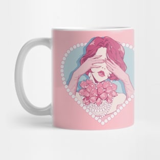 The beautiful manga girl and vintage vibe Mug